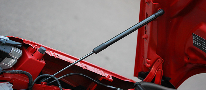 How to install gas struts on a car