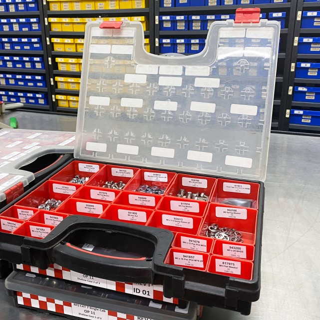 Our kits are packed and clearly labelled ready for use