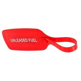 Red Unleaded Fuel Container ID Tag