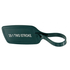 Green 25:1 2-Stroke Fuel Container ID Tag