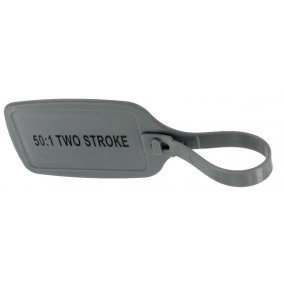 Grey 50:1 2-Stroke Container ID Tag