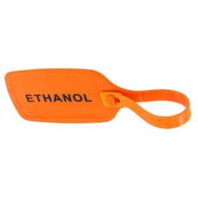 Orange Ethanol Fuel Container ID Tag