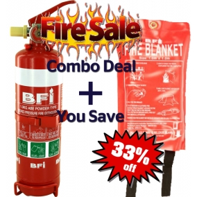 Fire Combo #1 1kg Extinguisher + Blanket