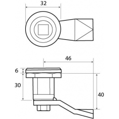 Spannerlock 7mm Square Drive