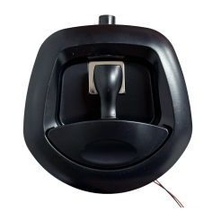 Whale Tail Lock with Electronic Actuator 12V - Black