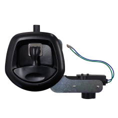 Whale Tail Lock Black with 12V Power Locking Kit