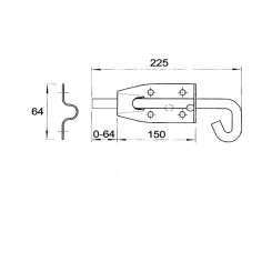 Pad Bolt 150 x 12mm