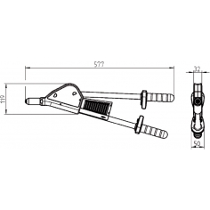 Gesipa HN2-BT Lever Rivet Tool