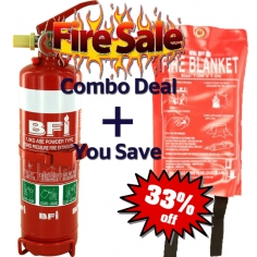 Fire Combo #1 1kg Extinguisher + Blanket