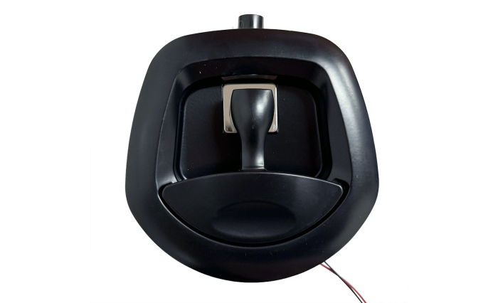 Whale Tail Lock with Electronic Actuator 12V - Black