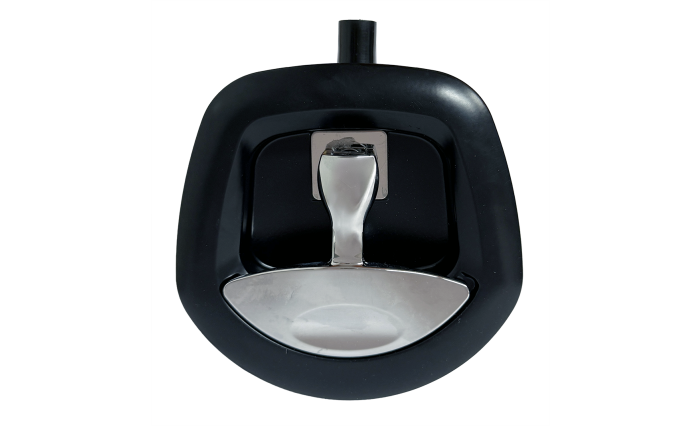 Whale Tail Drop T Lock - Black Chrome