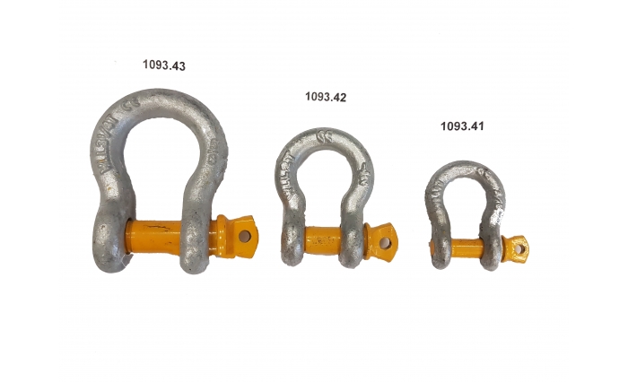 Yellow Pin Rated Bow Shackle 13mm