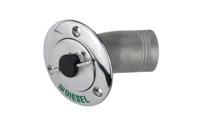 30° Diesel Filler, Lockable, 50mm, SS
