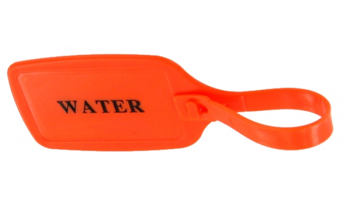 Orange Water Container ID Tag