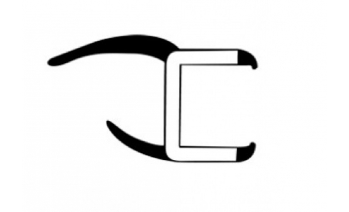 Pan Door Seal Plastic & Rubber H Section 21