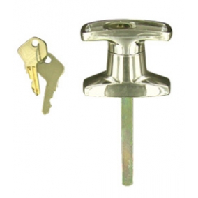 " T" Chrome Handle Small Front Fix Locking
