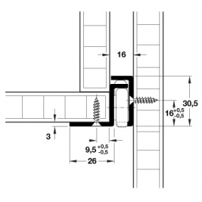 Base Mount 100Kg Drawer Slide
