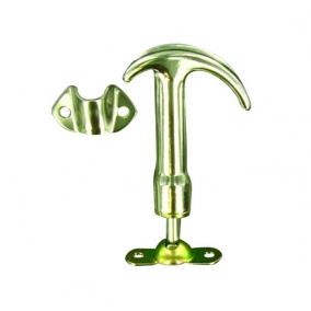 Chrome Bonnet Catch & Clip Straight Base Mount