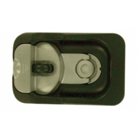 Flush Lock Black Coated Steel