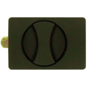 Flush Lock Black Plastic