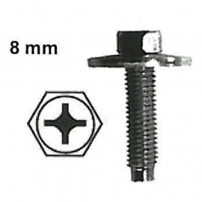 Hex Cross Bolt with Washer Black