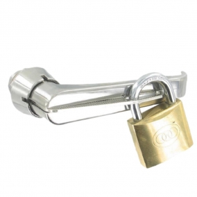L Chrome Handle Pad Locking