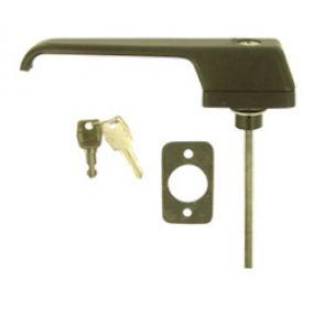 "L" Handle Black Heavy Duty Locking