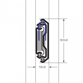 Locking Side Mount 125Kg OCCO Slide