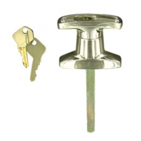 "T" Chrome Handle Small Front Fix Locking