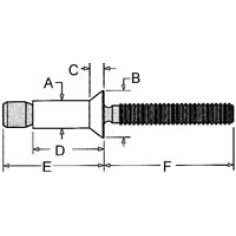 1/2'' 100 Degree Flush Head Aluminium Magna-Lok