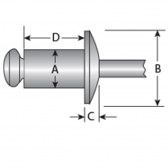 1/4'' Aluminium Body / Steel Mandrel