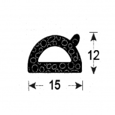 Trim-lok Self Adhesive Rubber