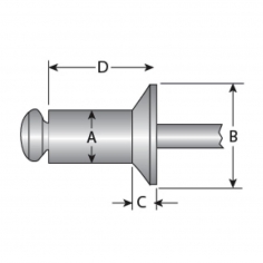 1/8'' Aluminium Body / Steel Mandrel