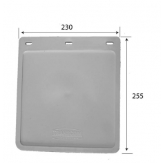 230 x 250mm Drop White Mudflap