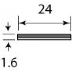 24 x 1.6mm Self Adhesive - Per Metre 