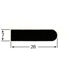 25 x 6mm Bull Nose Strip