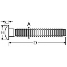 3/16'' Rivet Head Magna-Grip