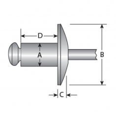 3/16'' Steel Body / Steel Mandrel