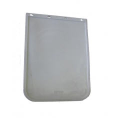 450 x 605mm Drop White Mudflap