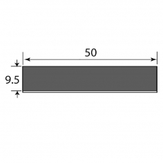 48 x 9.5mm Self Adhesive - Per Metre