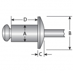 5/32'' Stainless Steel Body / Stainless Steel Mandrel