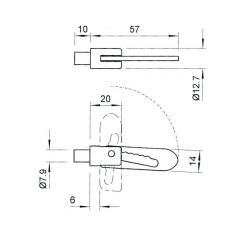 Anti Luce Lock Small Zinc Plated Steel Weld On