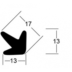 Arrow Head Sponge Rubber Strip