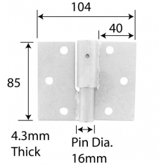 Ball Bearing Hinge LH