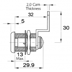 Cam Lock 32mm