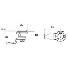 Dirak 1/4 Turn Key Locking