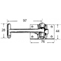 Door Retainer Swinging "T" Hook
