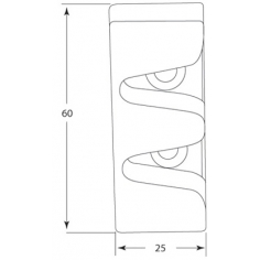 Dove Tail 2 Prong Aluminium Female