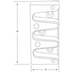 Dove Tail 3 Prong Aluminium Female