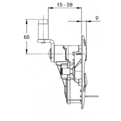 Drop T Lock Black Polyamide
